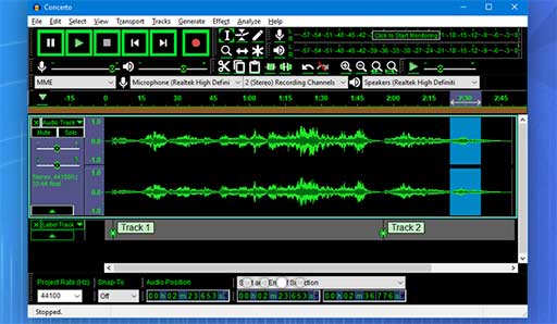 Audacity software 512x298