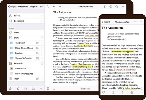 Scrivener app iPad500x342